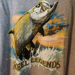 Reel Legends Mens T Shirt XXL Tarpon